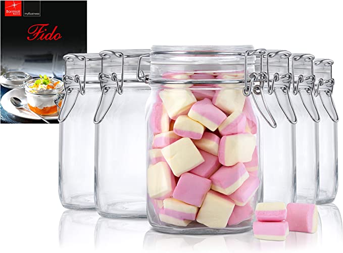 Fido 100 cl Vaso Ermetico Set 6 Pz con Ricettario Fido Bormioli - Image 2