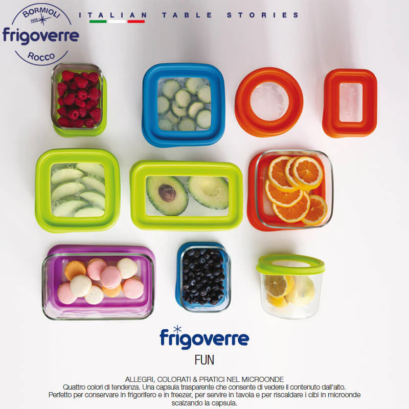Frigoverre Fun 15x15 cm Contenitore Per Alimenti Quadra Fucsia - Image 3