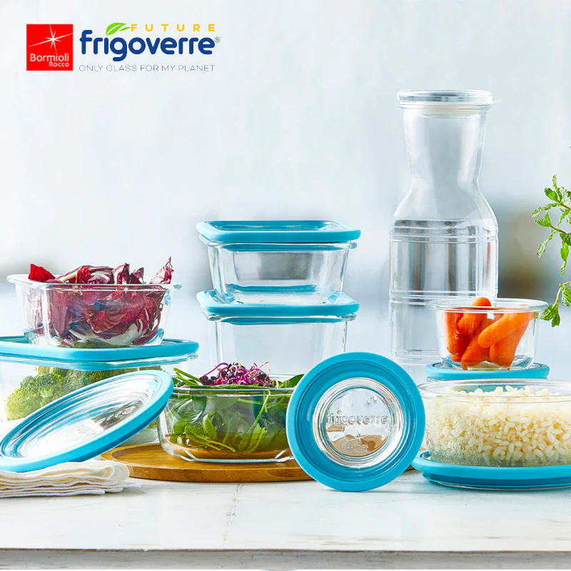 Frigoverre Future Contenitore Per Alimenti Rotondo Cm 14 In Vetro Temperato Extra Resistente - Image 4