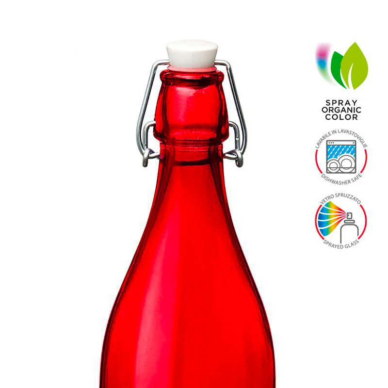 Giara Multicolor Bottiglia Rosso 100 cl Set 6 Pz - Image 3