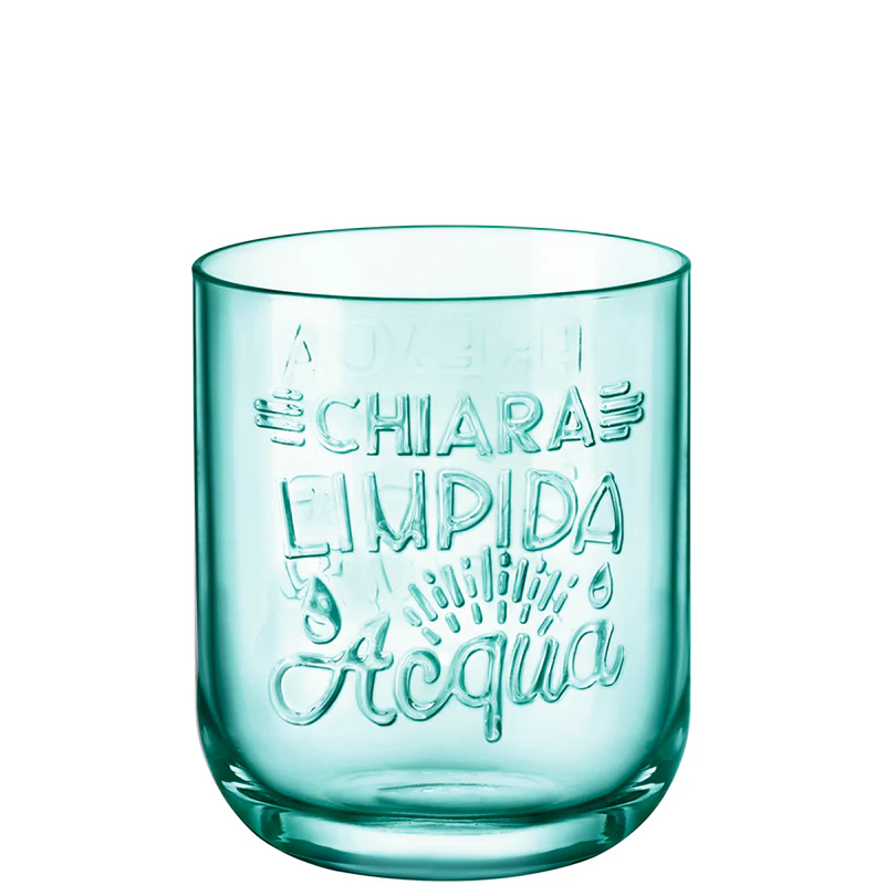 Graphica Federal Green Bicchiere Acqua 39,5 cl Set 6 Pz in Vetro Colorato Verde