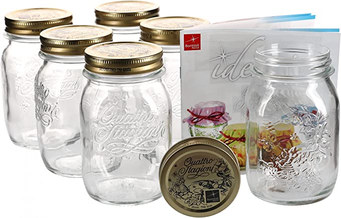 Quattro Stagioni Vasetto 50 Cl Set 6 Pz Con Ricettario Ideario