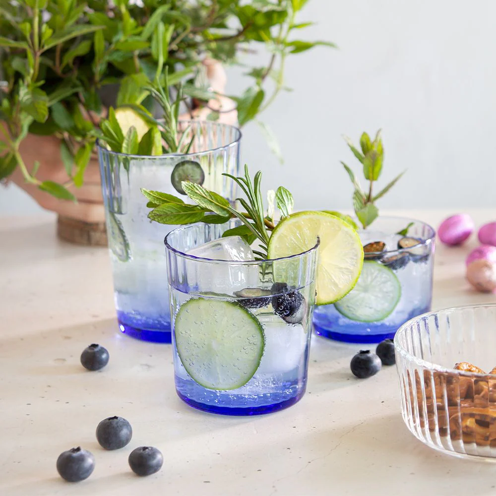 Exclusiva Calice Cocktail Gin Fizz Sapphire Blue 50 cl In Vetro Set 12 Pz - Image 3